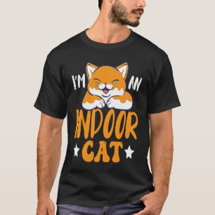 Ik ben een Kat van de binnenkat Kitten van de binn T-shirt