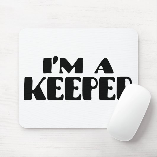 Ik ben een keeper muismat (Met muis)