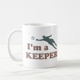 Ik ben een keeper Soccer Goalie Koffiemok