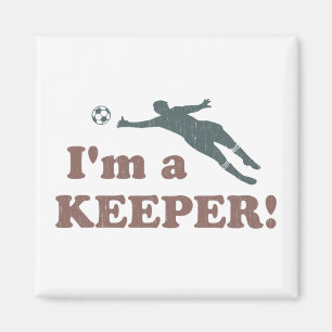 Ik ben een keeper Soccer Goalie Magneet