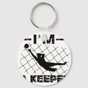 Ik ben een keeper - Soccer Goalkeeper design Sleutelhanger