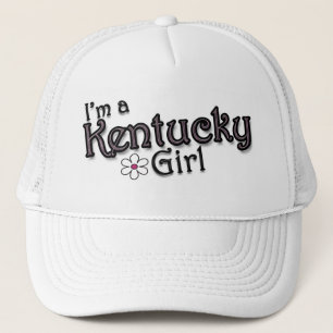 Ik ben een Kentucky Girl, een Bloem Dames Baseball Trucker Pet