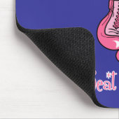 Ik ben een kever dat ik borstkanker verslaat. muismat (Hoek)