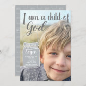 Ik ben een kind van de goede Aangepaste Baptisme U Kaart (Voorkant / Achterkant)