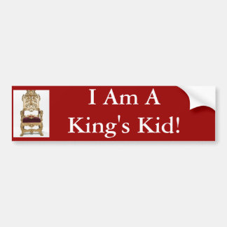 Ik ben een Kind van een koning. Bumpersticker