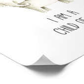 Ik ben een kind van God Bijbelse Verse Poster (Hoek)