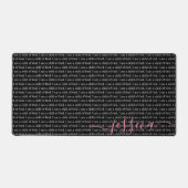 Ik ben een kind van God Black Gepersonaliseerd Bureaumat (Voorkant)