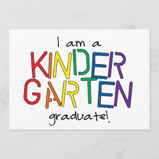 Ik ben een Kindertuin Afstuderen Aankondiging