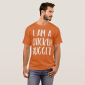 Ik ben een kipnugget Costume Im Halloween Lazy T-shirt (Voorkant volledig)