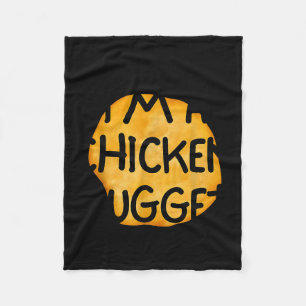 Ik ben een kipnugget grappige luie gemakkelijke Ha Fleece Deken