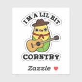 Ik ben een klein beetje grappig land. sticker (Vel)