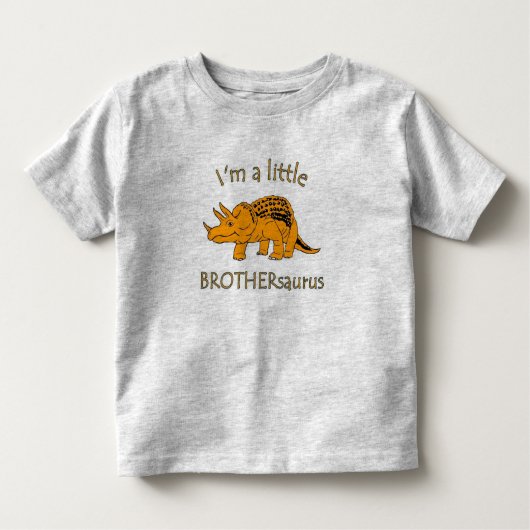Ik ben een kleine broedersaurus kinder shirts (Voorkant)