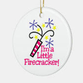 Ik ben een kleine Firecracker Keramisch Ornament (Links)