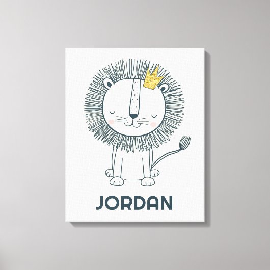 Ik ben een kleine koning canvas afdruk (Voorkant)