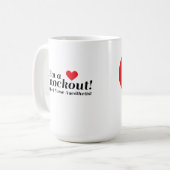 Ik ben een knockout. CRNA Koffiemok (Voorkant links)