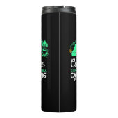 Ik ben een koffiedrinker met Camping Problem Desig Thermosbeker (Achterkant)