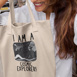 Ik ben een kosmische ontdekkingsreiziger Reis Univ Tote Bag