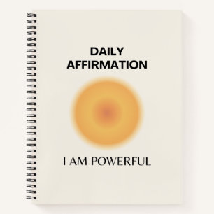 Ik ben een krachtige Daily Affirmation Positive Notitieboek