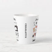 Ik ben een krakkemikkig naaiachtig naaithema latte mok (Voorkant)