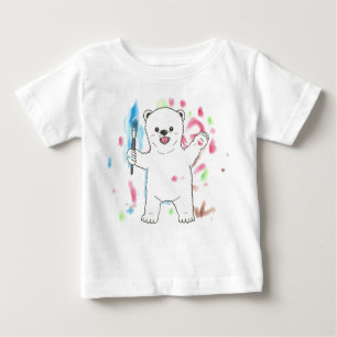 "Ik ben een kunstenaar!" Polar beer baby T-shirt