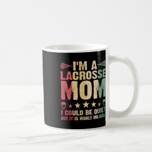 Ik ben een Lacrosse Mom Funny Lacrosse Mom Speler Koffiemok