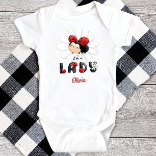 Ik ben een Lady Baby Girl Bodysuit Cute Ladybug