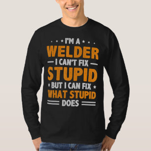 Ik ben een lasser die niet stuitend kan oplossen m t-shirt