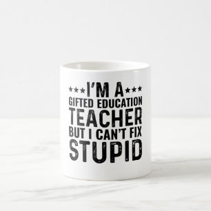 Ik ben een leerkracht in het hoger onderwijs, maar koffiemok