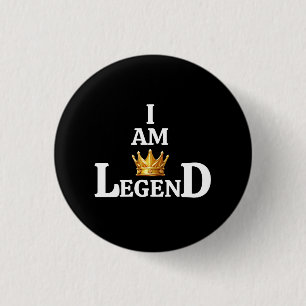 Ik ben een legende ronde button 3,2 cm