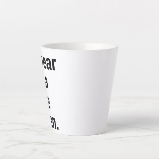 Ik ben een leuke rare karen meme latte mok (Voorkant)