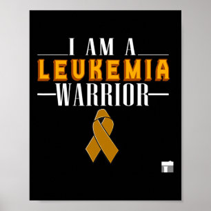 Ik ben een leukemie-aanhanger van bloedkanker poster