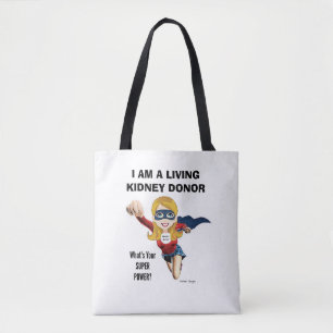 IK BEN EEN LEVENDE KIDNEY DONOR-CANVAS TAS