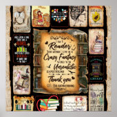 Ik ben een lezer, Boek Lover Blanket, Poster (Voorkant)