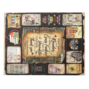 Ik ben een lezer die betekent dat ik in een gekke  notitieblok