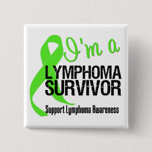 Ik ben een Lymfoom Survivor Vierkante Button 5,1 Cm