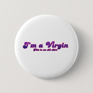 Ik ben een maagd - Emo Alternative Grunge Rock Pun Ronde Button 5,7 Cm