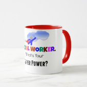 Ik ben een maatschappelijk werker. Wat is je super Mok (Voorkant rechts)