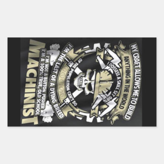 Ik ben een Machinist Rechthoekige Sticker