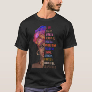 Ik ben een machtige zwarte vrouw, sterke zwarte Af T-shirt