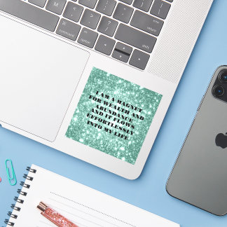 Ik Ben een Magneet voor Welvaart Bevestigingsstick Sticker