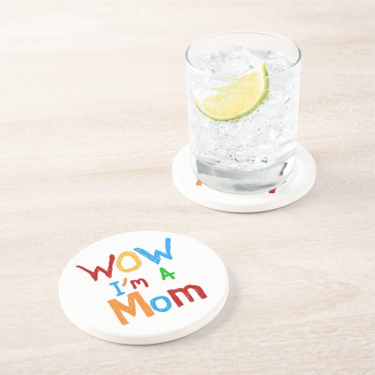 Ik ben een mama T-shirts en GIfts Zandsteen Onderzetter (Zijkant)