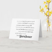 Ik ben een marathoner kaart (Gele Bloem)