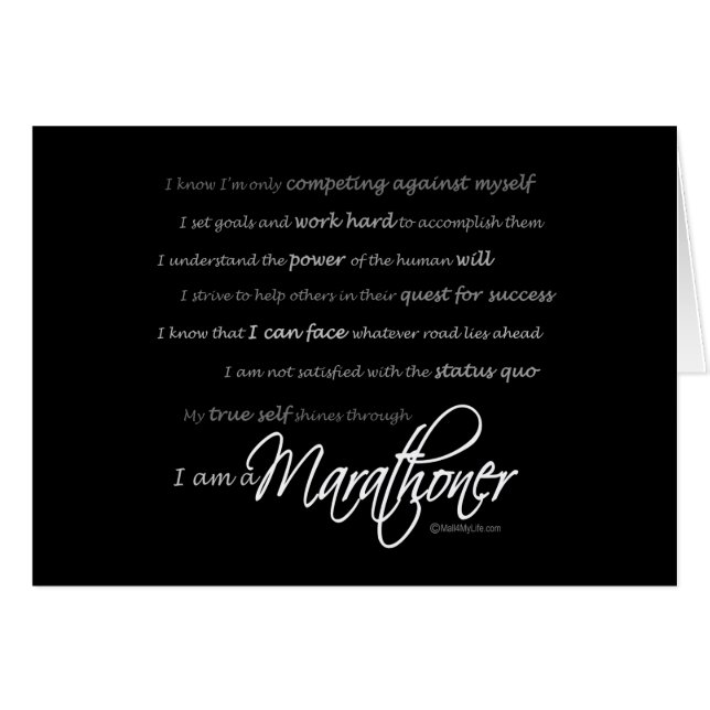 Ik ben een marathoner - Manuscript (Voorkant Horizontaal)