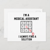 Ik ben een medisch assistent, ik vind altijd een o briefkaart (Voorkant / Achterkant)