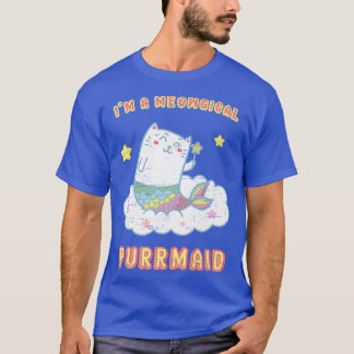 Ik ben een Meowgical Purrmaid Mermaid Ocean Zee De T-shirt