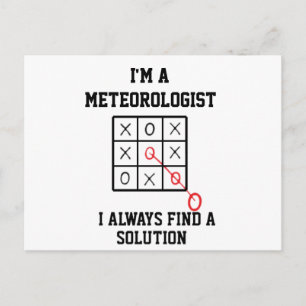 Ik ben een meteoroloog, ik vind altijd een oplossi briefkaart