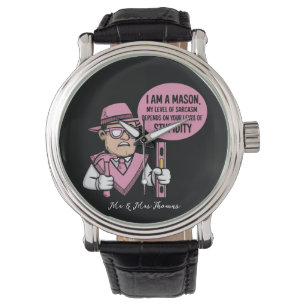 Ik ben een metselaar, mijn niveau van sarcasme han horloge
