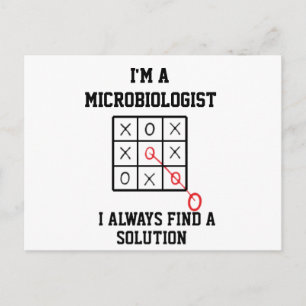 Ik ben een microbioloog, ik vind altijd een oploss briefkaart