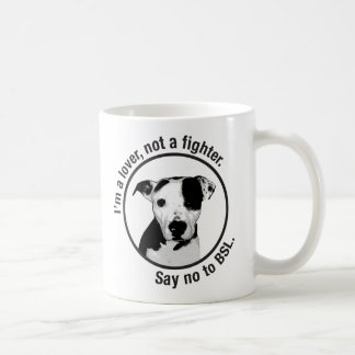 Ik ben een minnaar, geen vechter. Pitbull anti-BSL Koffiemok