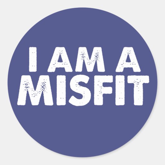 Ik ben een Misfit Sticker (Voorkant)